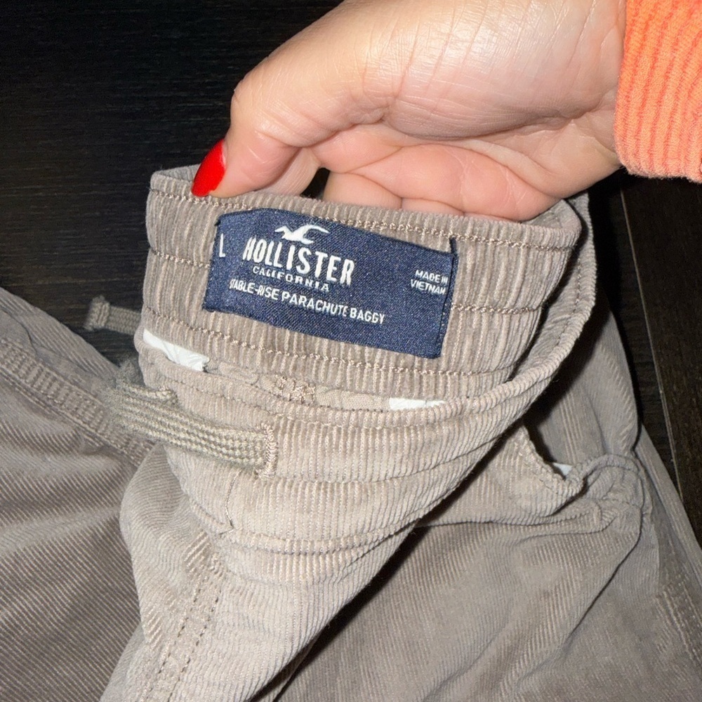 Hollister Men's Corduroy Pants in Light Brown